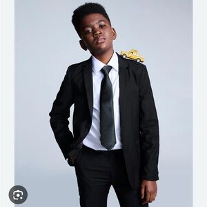 Appaman Black Mod Suit Jacket size 16